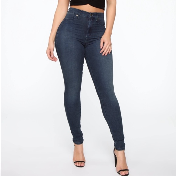 New Fashion Nova dark denim skinny jeans - Picture 1 of 10